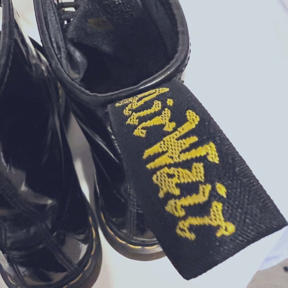 Dr. Martens--Sz.10 #1460 AIR Wair/Bouncing Soles-Black Patent Leather Shiny - Picture 7 of 16